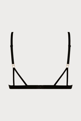 Atelier Amour Cosmic Dream Triangle Bra Black - Naughty Knickers
