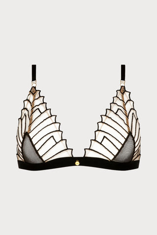 Atelier Amour Cosmic Dream Triangle Bra Black - Naughty Knickers