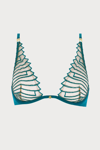 Cosmic Dream Underwired Triangle Bra Lagoon, Size XXL