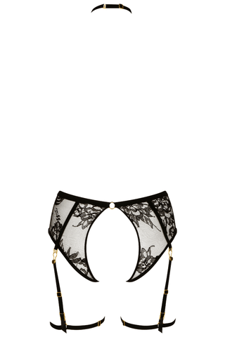 Atelier Amour Divine Promesse Open Harness Brief Black