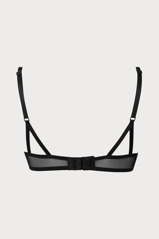 Atelier Amour Dolce Vita Black Half Cup Bra - Naughty Knickers