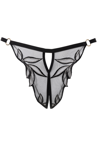 Atelier Amour Black Open Brief Dolce Vita - Ouvert Lingerie