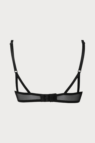 Atelier Amour Dolce Vita Black Underwired Triangle Bra - Naughty Knickers