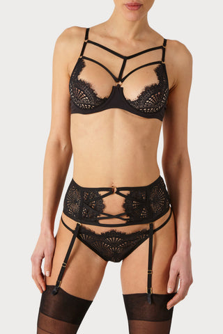 Atelier Amour Madame Rêve Suspender Belt Black