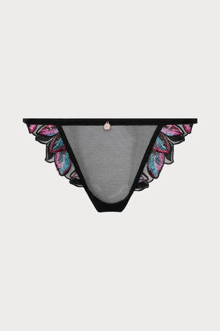 Atelier Amour Oiseau de Paradis Brief in Black - Naughty Knickers