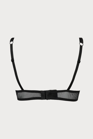 Atelier Amour Oiseau de Paradis Half Cup Bra in Black - Naughty Knickers