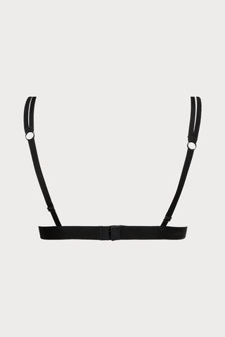 Atelier Amour Oiseau de Paradis Wireless Triangle Bra in Black - Naughty Knickers