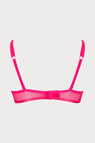 Atelier Amour Oiseau de Paradis Wired Triangle Bra in Cherry - Naughty Knickers