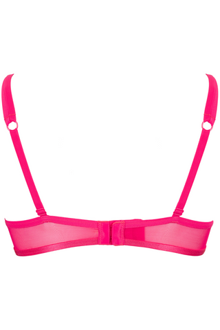 Atelier Amour Cherry Plunge Bra Oiseau de Paradis - Luxury Underwired Bra
