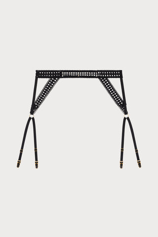 After Hours Black Lace Suspender Belt