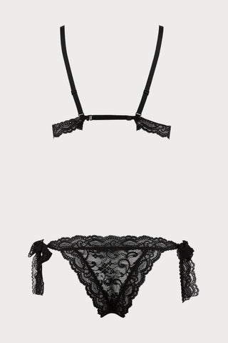 Boîte à Désir Beads Lace Openable Bra & Brief Set