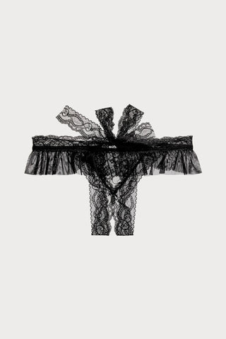 Boîte à Désir Openable Lace Thong