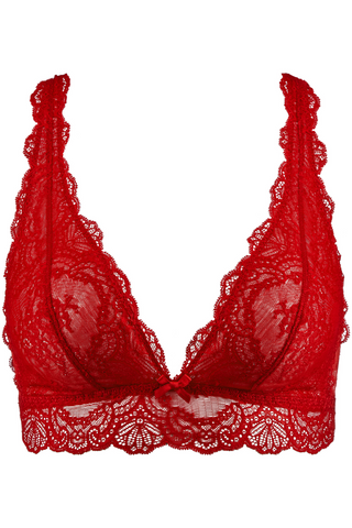 Aubade Red Lace Bralette Danse des Sens | French Bras