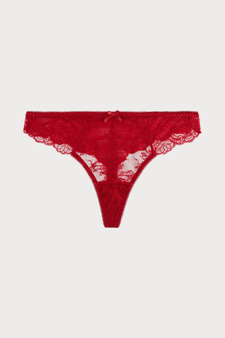 Danse des Sens Red Lace Tanga