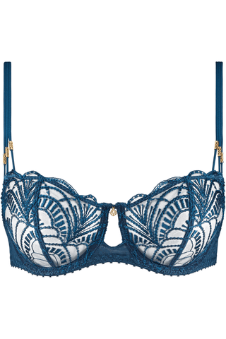 Aubade Ethnic Vibes Half Cup Bra Dark Cyan