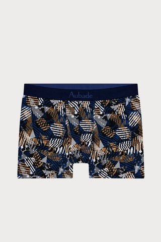 Homme Men's Gots® Cotton Psychedelik Stripes Boxer