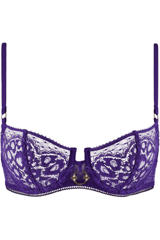 Aubade IIllusion Fauve Half Cup Bra Ultraviolet