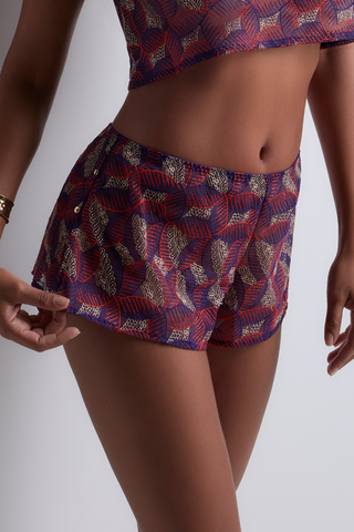 Aubade Purple Embroidery Cheeky Shorty Life Celebration