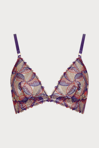 Life Celebration Embroidered Triangle Bra