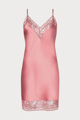 Midnight Whisper Pink Silk Nightie
