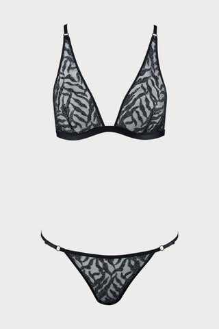 Boîte à Désir Moonlight Shadow Triangle Bra & Brief