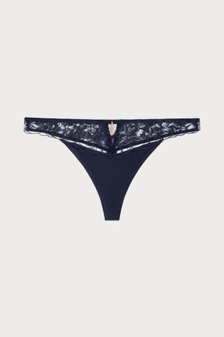 Satin Memories Deep Sea Tanga