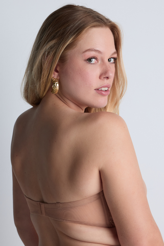 Aubade Sand Multiway Plunge Bandeau Bra Sheer Emotion | Strapless Bra