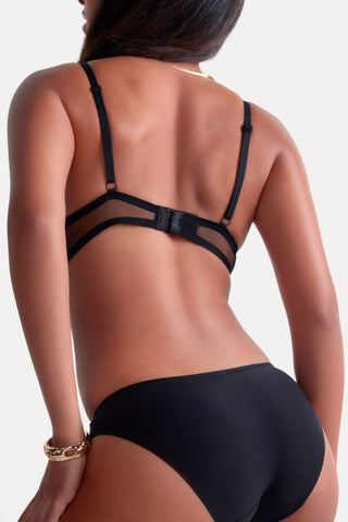 Aubade Sheer Emotion Black Brazilian Brief