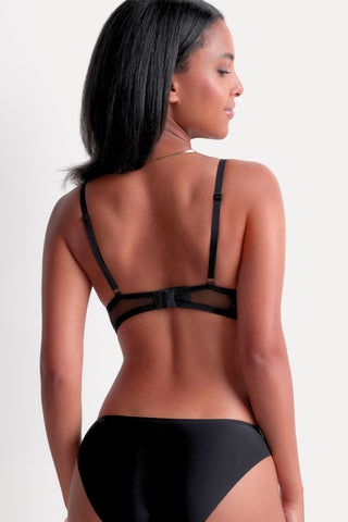 Aubade Sheer Emotion Black Brazilian Brief