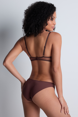 Aubade Brown Brazilian Brief Sheer Emotion | French Knickers