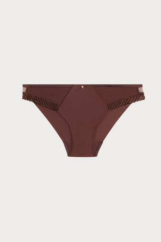 Sheer Emotion Brown Brazilian Brief