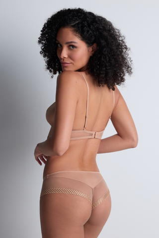 Aubade Sand Cheeky Brief Sheer Emotion | French Knickers