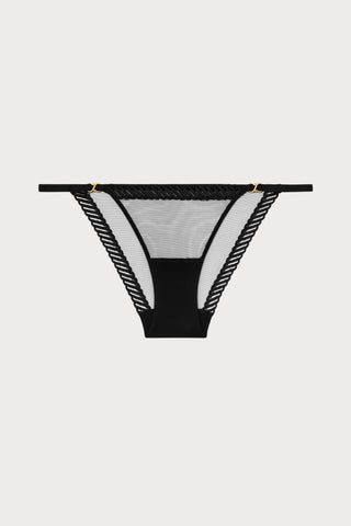 Sheer Emotion Black Mini Coeur Brief