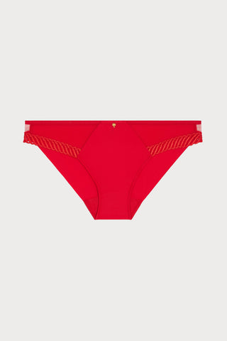 Sheer Emotion Red Brazilian Brief