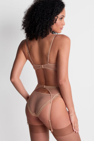 Aubade Sand Mini Coeur Brief Sheer Emotion