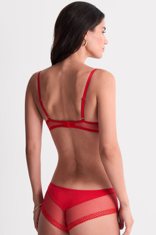 Aubade Sheer Emotion Shorty Red
