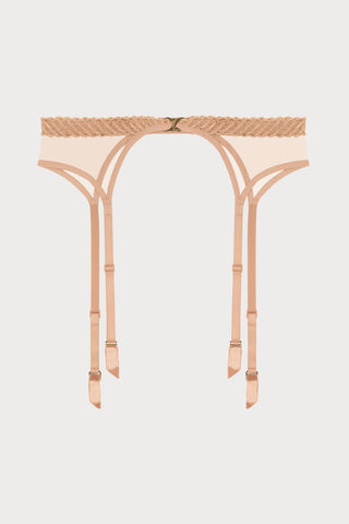 Sheer Emotion Sand Suspender Belt