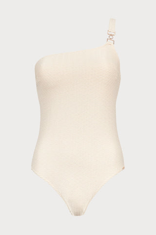Shimmering Waters One Shoulder Swimsuit