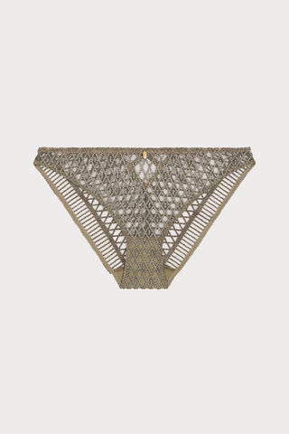 Stardust Dream Green Embroidery Italian Brief