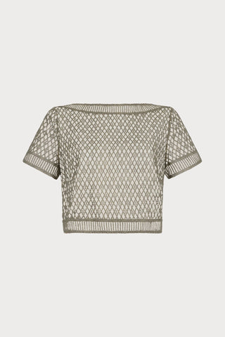 Stardust Dream Green Embroidery Top