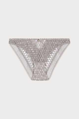 Stardust Dream Silver Embroidery Italian Brief