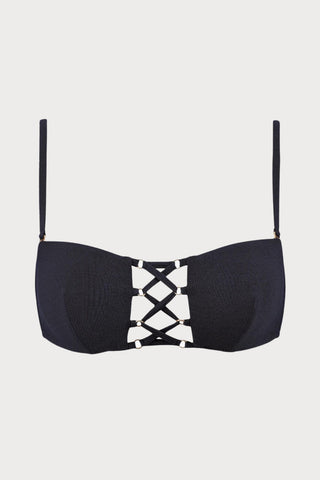 Summer Glow Bandeau Bikini Top, Size XS (UK 8)
