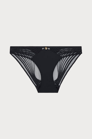 Cindy Bruna x Aubade Sumptuous Waves Italian Brief Black