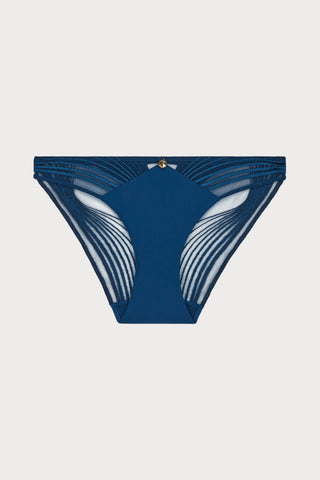Cindy Bruna x Aubade Sumptuous Waves Italian Brief Blue, Size XS