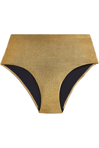 Aubade Sunlight Glow High Waist Bikini Bottom Antique Gold