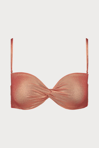 Sunlight Glow Moulded Bandeau Bikini Top