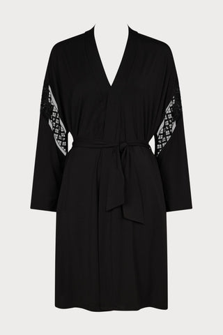 Aubade Sweet Obsession Black Kimono - Naughty Knickers