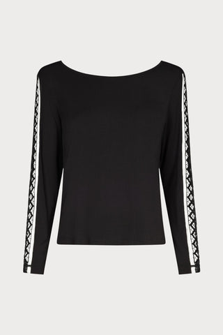 Aubade Sweet Obsession Black Long Sleeve Top - Naughty Knickers