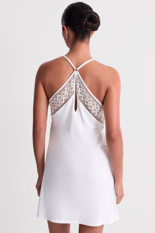 Aubade Ivory Modal Short Nightie with Embroidery - Sweet Obsession