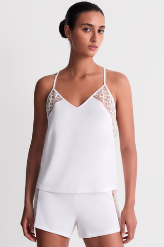 Aubade Ivory Modal Shorts with Embroidery Sweet Obsession